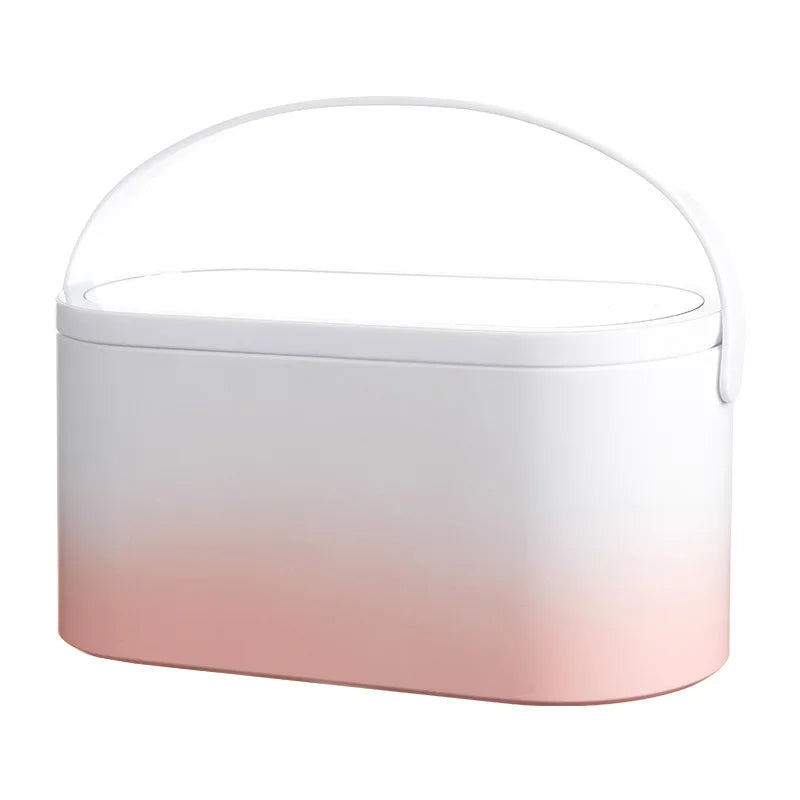 Illuminate Your Beauty: The Ultimate Rechargeable LED Makeup Mirror with Storage Box – A Portable, Folding, and Rotating Vanity Essential for Women